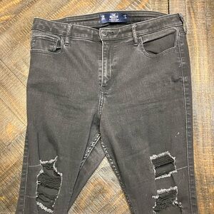 Hollister Women's Skinny Jeans - Charcoal